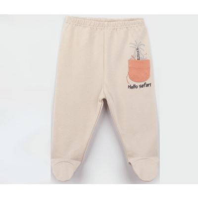 Bebi pantalone BiOrganic,  hello safari, 74cm , bež