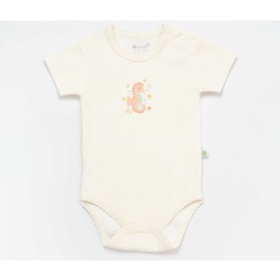 Bebi bodi BiOrganic, kratki rukav bež,74cm