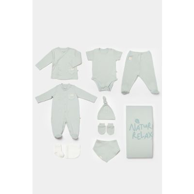 Set za iznošenje bebe BiOrganic 10/1,zeleni,56cm.