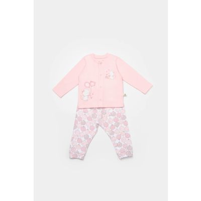 Pidžama set BiOrganic, roza, 92cm