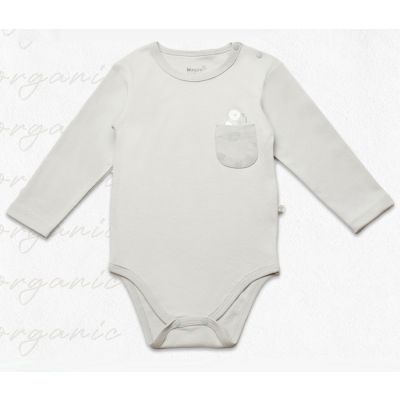 Bodi za bebe BiOrganic dugi rukav,zeleni,3