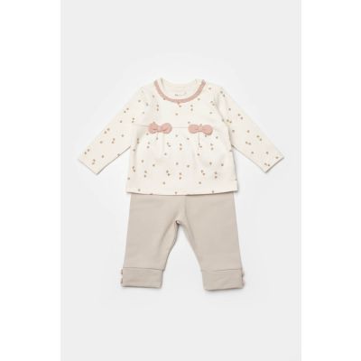 Bebi pantalone sa majčicom Biorganic ,bež,80cm.