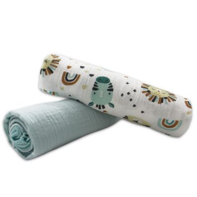 Kidzz tetra pelene od muslina mint 80x80cm.2/1