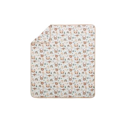 Kidzz prekrivač od muslina šareni  kapucino 100x85 cm