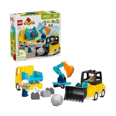 Igračka Lego kocke Duplo 3 in 1 Construction Vehicles  2+