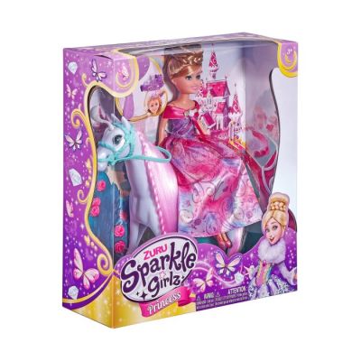Igračka Sparkle girlz lutka i konjić set