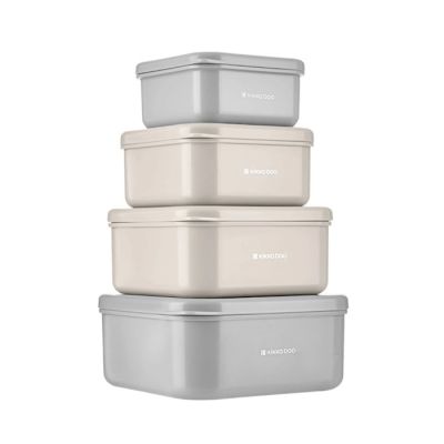 Kutije za hranu, sive 4 kom.