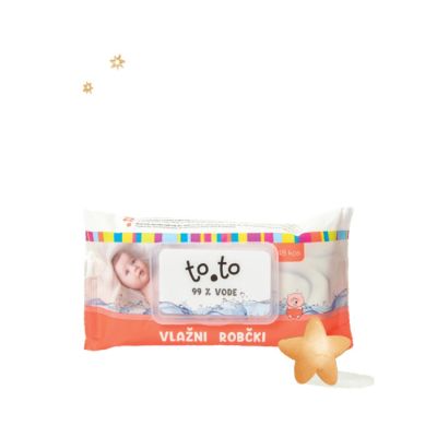 Toto vlazne maramice 99% voda 48kom.