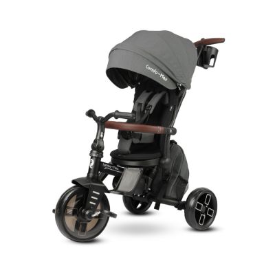 QPlay triciklo 8u1 Comfo max Eva T170,sivo