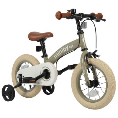 Q Play Biciklo Miniby 12 inc , sivo-zeleno