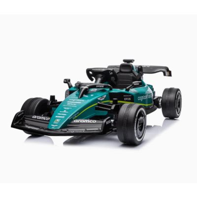 Auto na akumulator formula Aston Martin zelena