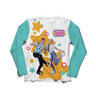 Dječija majica Zaga i Filip plava, veličina 10