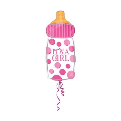 Balon od folije u obliku flašice It's a Girl 25 x 58 cm