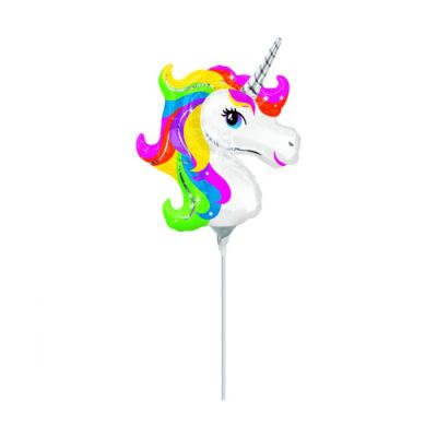 Mali balon od folije oblika "Rainbow Unicorn"