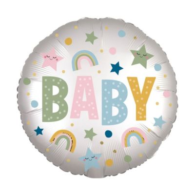 Klasični balon od folije Satin Infused Natural Baby