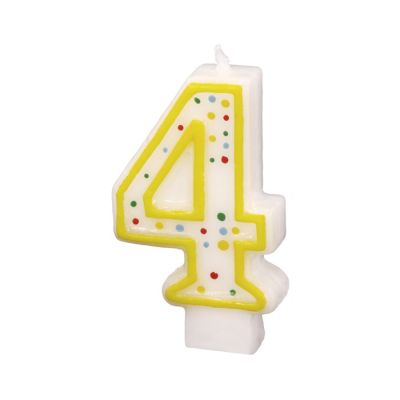 Svjećica za tortu broj 4 visine 7.3 cm