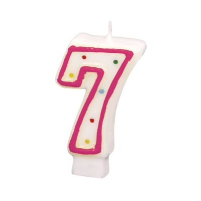 Svjećica za tortu broj 7 visine 7.3 cm