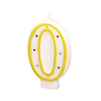 Svjećica za tortu broj 0 visine 7.3 cm