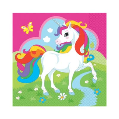 20 salvete Unicorn 33 x 33 cm