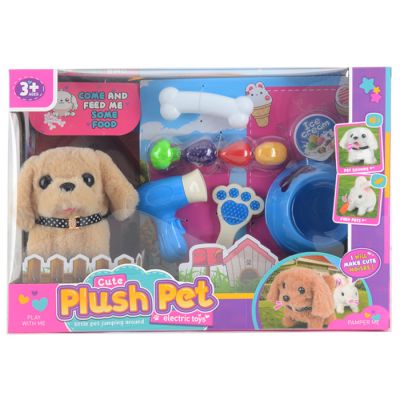 Set plišani pas ljubimac sa dodacima koji hoda sa zvukom