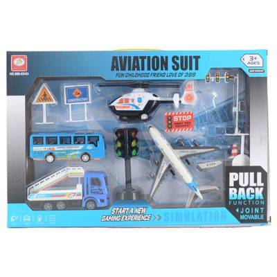 Set aerodrom sa vozilima na potez