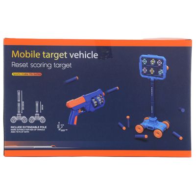 Igračka pokretna meta sa pišoljom na meke metke