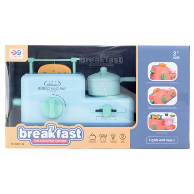 Igračka toster sa dodacima sa svjetlom i muzikom