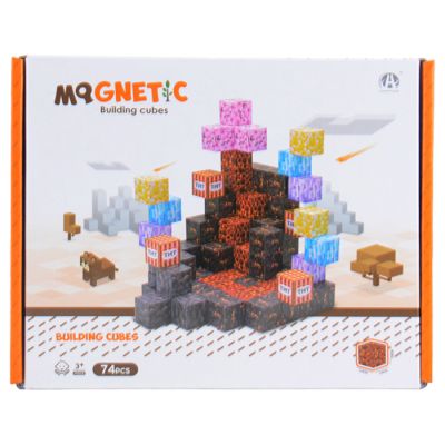 Igračka magnetne kocke 2cm - kamenje 74 kom