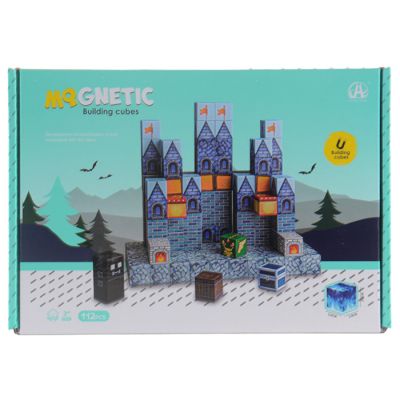 Igračka magnetne kocke 2cm - zamak 112 kom