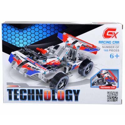 3D kockice trkački auto od 168 djelova