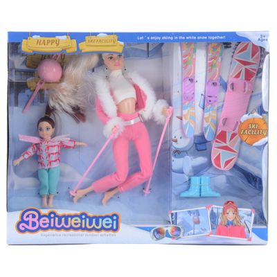 Igračka zimski set sa lutkama