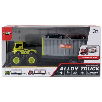 Igračka transportni kamion sa prikolicom i dodacima