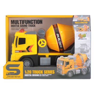 Kamion mješalica na potez sa svjetlom i zvukom