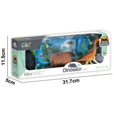 Set od 4 mini dinosaurusa sa dodacima