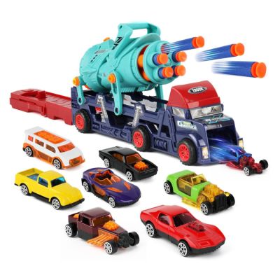 Igračka 3 u 1 kamion, ispaljivač i mini autići