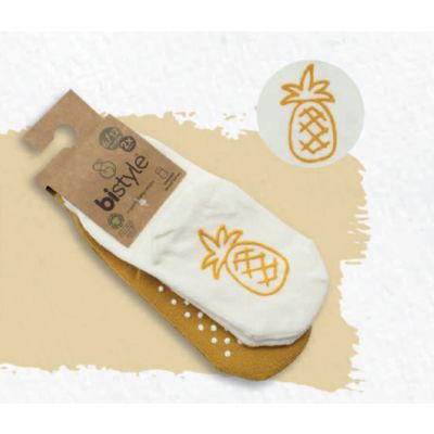 Čarapice za bebu BiStyle neklizajuće 2 komada , 00-06-oker-bež