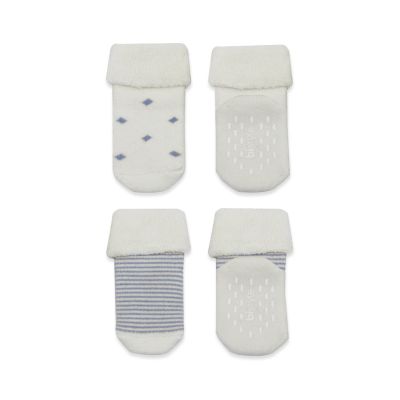 Čarapice za bebe BiStyle neklizajuće pamučne 2/1 ,plave,24-36