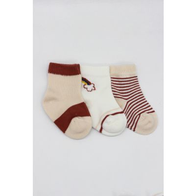 Čarapice za bebe BiStyle 3/1,crvene,00-03