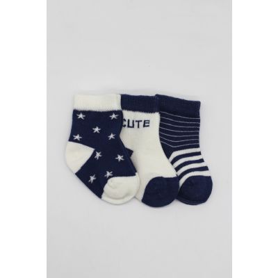 Čarapice za bebe BiStyle 3/1, plave,00-03