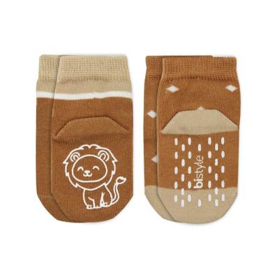 Čarapice za bebe BiStyle neklizajuće 2/1 ,oker-12-24