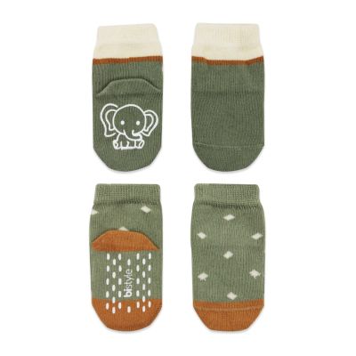 Čarapice za bebe BiStyle neklizajuće 2/1 ,zelene,06-12