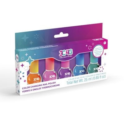Igračka lakovi za nokte koji mijenjaju boju, 5 kom.