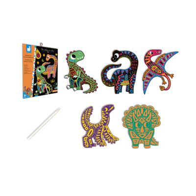 Igračka scratch art - izgrebi dinosaurusa