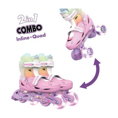 Neon combo roleri 34-37, rainbow