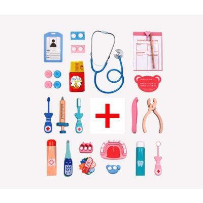 Igračka Sova drveni doktor set 21kom.