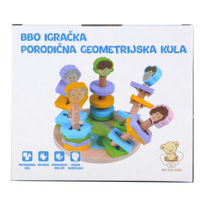 Bbo igračka porodična geometrijska kula