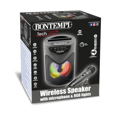 Igracka Bontempi Bežični zvučnik sa mikrofonom i RGB svjetlima