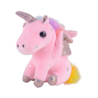 Plišana igračka jednorog duga 13cm