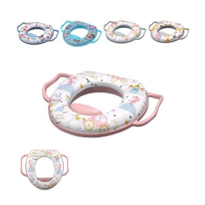 Mekani adapter za wc šolju sa ručkama,rozi- princeza