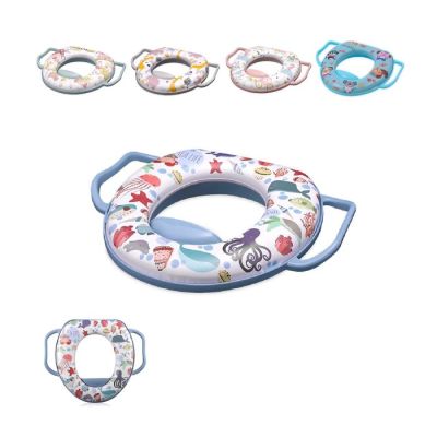 Mekani adapter za wc šolju sa ručkama, plavi-more